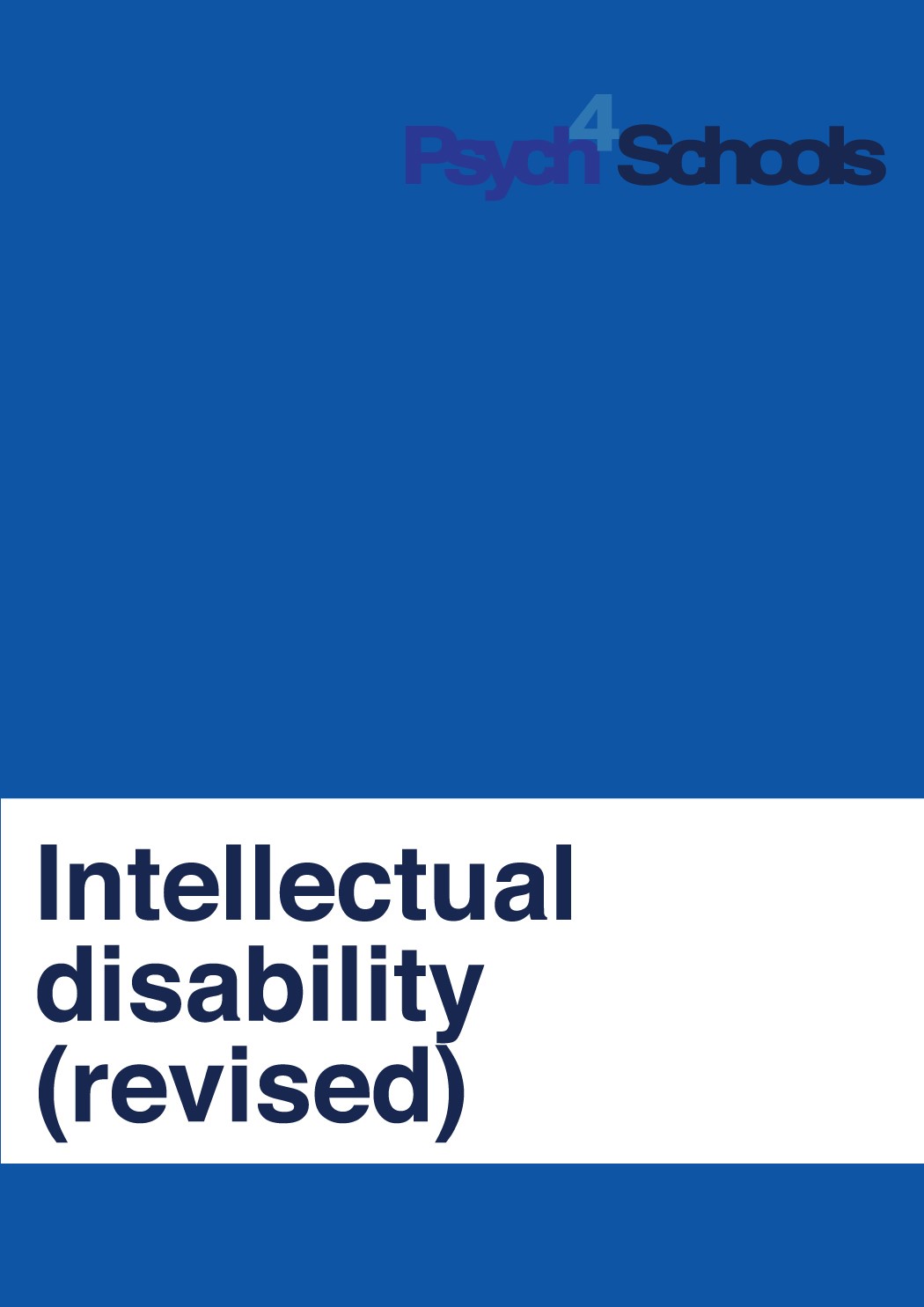 New release: Updated Intellectual Disability (revised) ebooklet