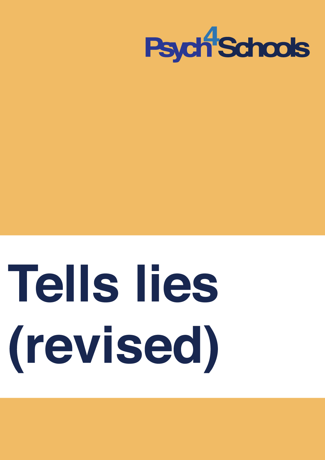 Tells lies (revised)