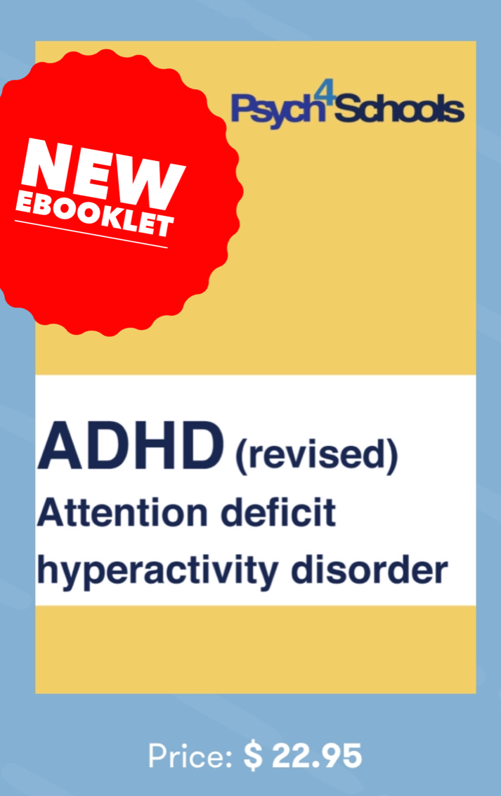 Revised ADHD ebooklet now available